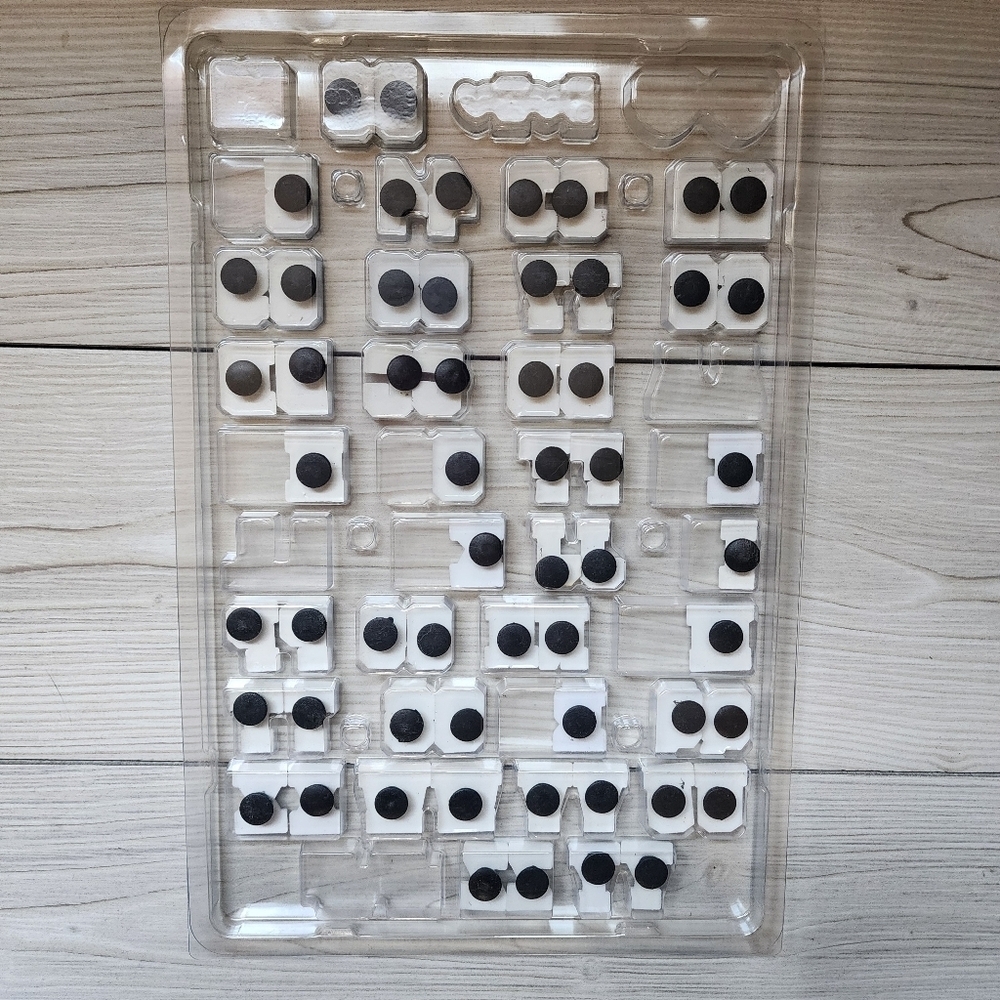 Jibbitz Charms for Crocs Black and White Letters And Numbers Set Of 58 - Picture 6 of 6
